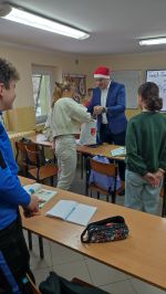 Mikołaja w postaci Wójta Gminy Czernikowo z Uczniami zdjęcie 7