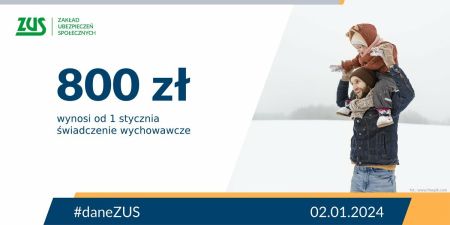Ulotka 800 zł od 1 stycznia wynosi świadczenie wychowawcze
