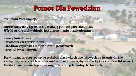 Pomoc dla powodzian