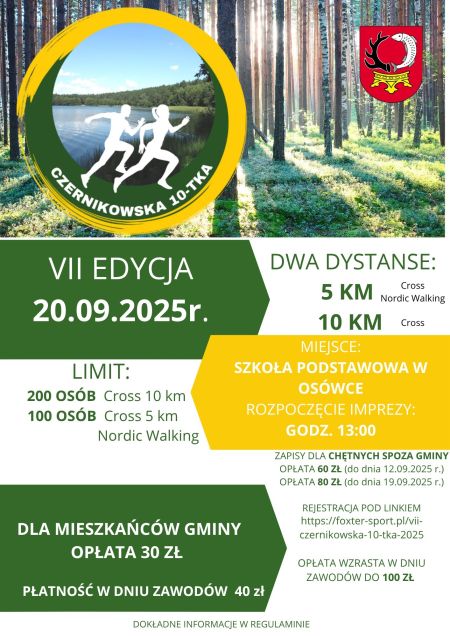 Plakat - VII Edycja Czernikowskiej 10-tki