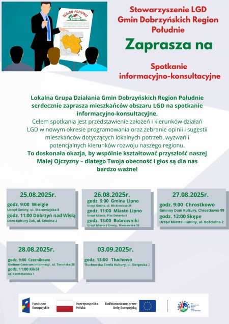 Plakat - spotkanie informacyjno-konsultacyjne