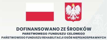 Grafika z flagą Polski i Godłem oraz napisem Dofinansowano ze środków Państwowego Funduszu Celowego Państwowego Funduszu...