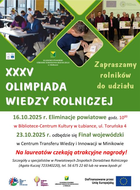 XXXV Olimpiada Wiedzy Rolniczej - Plakat