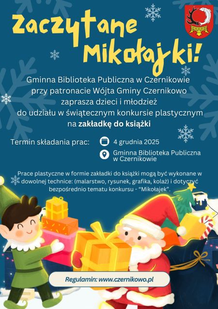 Plakat - Konkurs Plastyczny „Zaczytane Mikołajki”