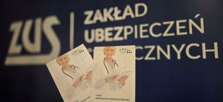 Grafika z logiem ZUS