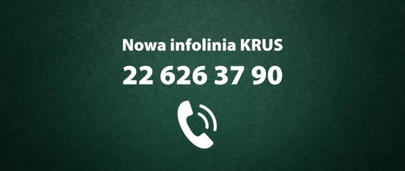 Grafika - nowa infolinia KRUS