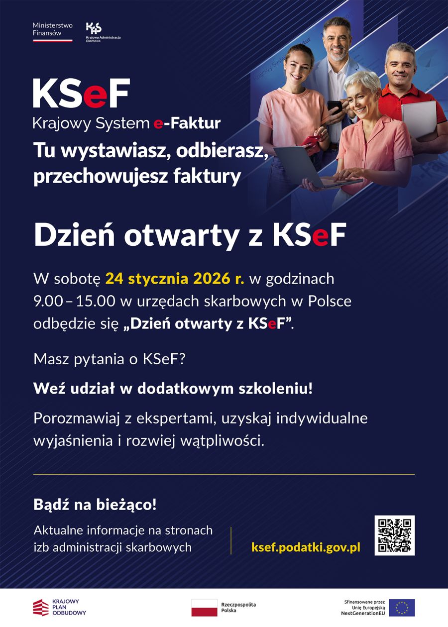 Plakat - Dzień otwarty z KSeF