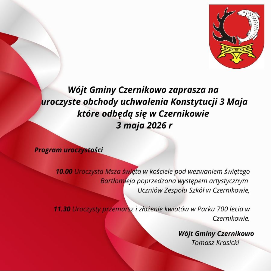 Plakat - uroczyste obchody uchwalenia Konstytucji 3 maja