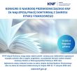 Grafika informacyjna XV edycji Konkursu o Nagrodę Przewodniczącego KNF