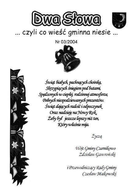 "DWA SŁOWA" Nr 3/2004 r