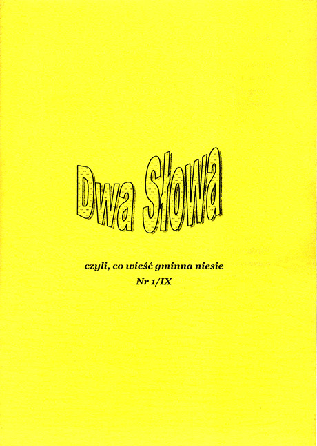 "DWA SŁOWA" Nr 1/2003