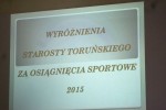 Wyróżnienia Starosty Toruńskiego za osiągnięcia sportowe 2015