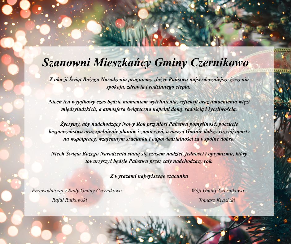 Życzenia bożonarodzeniowe