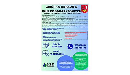 Zbiórka odpadów wielkogabarytowych oraz sprzętu elektrycznego i elektronicznego