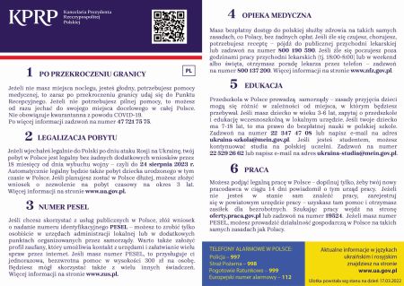 Ulotka informacyjna PL