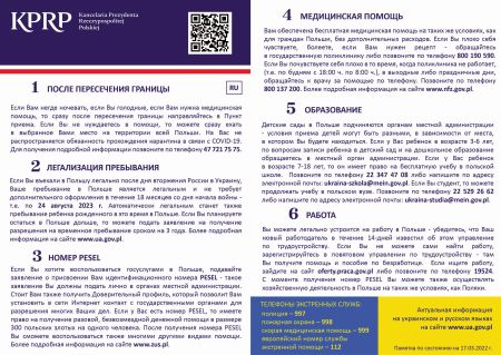 Ulotka informacyjna RU