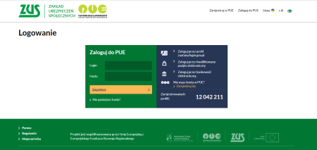 Logowanie do PUE