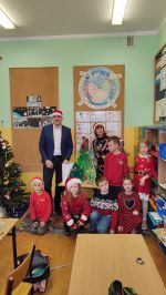 Mikołaja w postaci Wójta Gminy Czernikowo z Uczniami zdjęcie 19