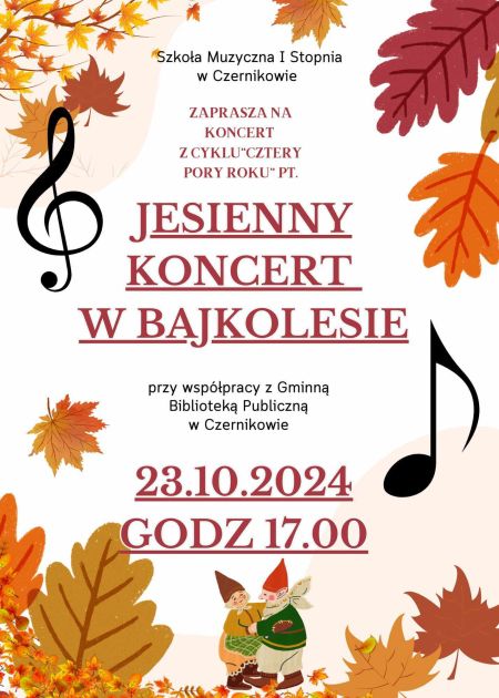 Plakat - Jesienny Koncert w Bajkolesie