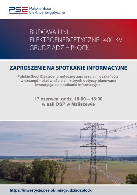 Plakat zaproszenie na spotkanie konsultacyjne