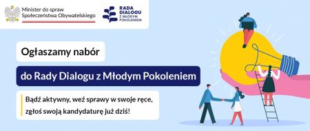 Plakat Rady Dialogu z Młodym Pokoleniem IV kadencji