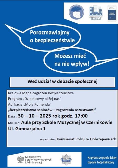 Plakat Debata społeczna