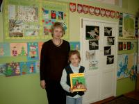 Najlepszy czytelnik-Kinga Kotkiewicz z kl.II w roku szkolnym 2007/2008