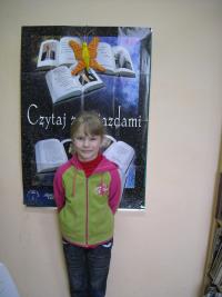 III miejsce w czytaniu Marita Janowska z klasy II