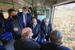 Przejazd pierwszego po przywróceniu połączenia pociągu Toruń-Sierpc, fot. Mikołaj Kuras dla UMWKP